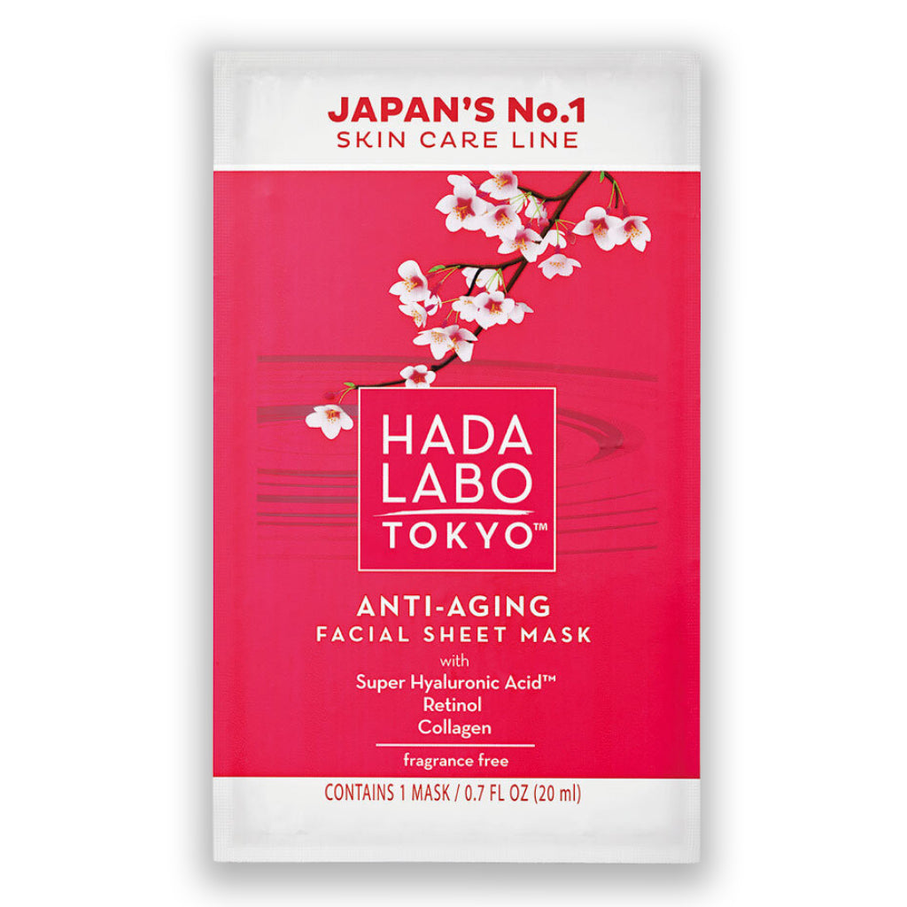 HADA LABO Anti-Aging Facial Sheet Mask Αντιρυτιδική υφασμάτινη μάσκα