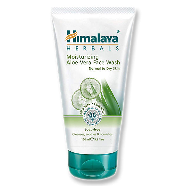 Himalaya Moisturizing Aloe Vera Face Wash 150ml Καθαριστικό πρόσωπο για φυσιολογική έως ξηρή επιδερμίδα