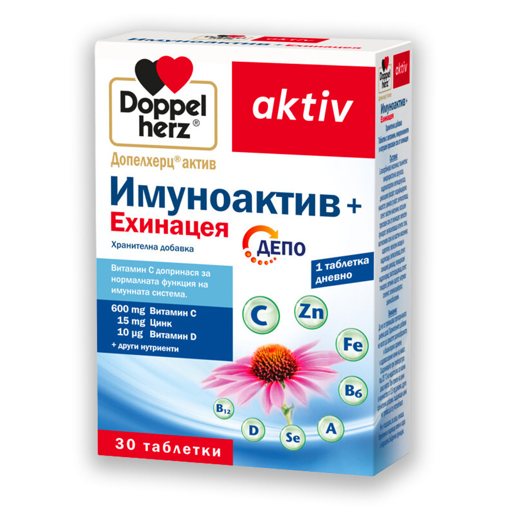 Doppelherz Immunoactive + Echinacea depo 30tabs