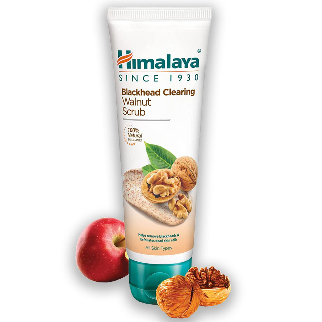 Himalaya Blackhead Clearing Walnut Scrub 75ml Απολεπιστικό Προσώπου με καρύδι και εκχύλισμα μήλου