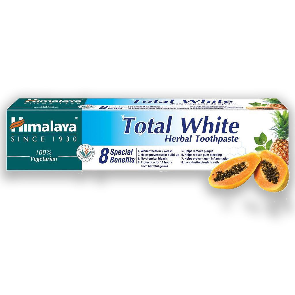 Himalaya Total White Herbal Toothpaste 75ml Οδοντόκρεμα βοτάνων λευκαντική