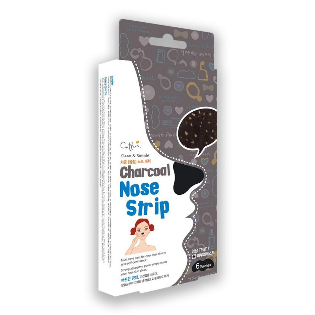 CETTUA Charcoal Nose Strips Ταινίες καθαρισμού μύτης 6pcs