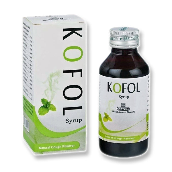 Charak Kofol Syrup ΧΩΡΙΣ ΖΑΧΑΡΗ 100ml Γρήγορη και αποτελεσματική ανακούφιση του βήχα οποιασδήποτε αιτιολογίας