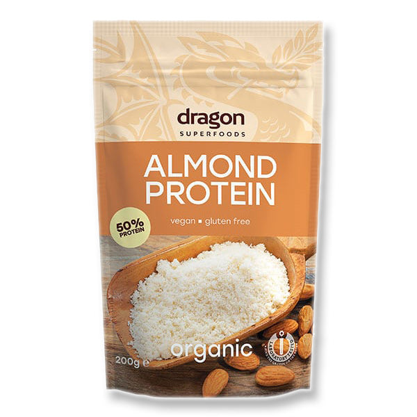 Dragon Almond Protein Βιολογικη πρωτεΐνη αμυγδάλου σε σκόνη 200gr