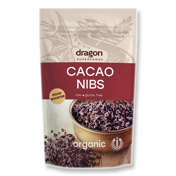 Dragon Cacao Nibs Bio βιολογικοί κόκκοι κακάο, θρυμματισμένα 200gr