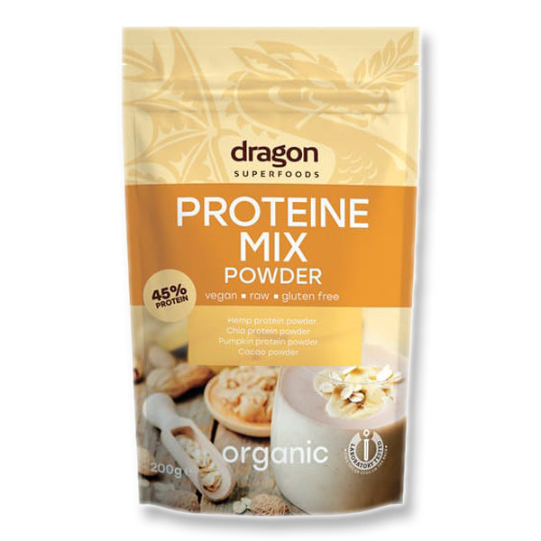 Dragon Protein Mix Βιολογικό μείγμα σκόνης πρωτεΐνης 200gr