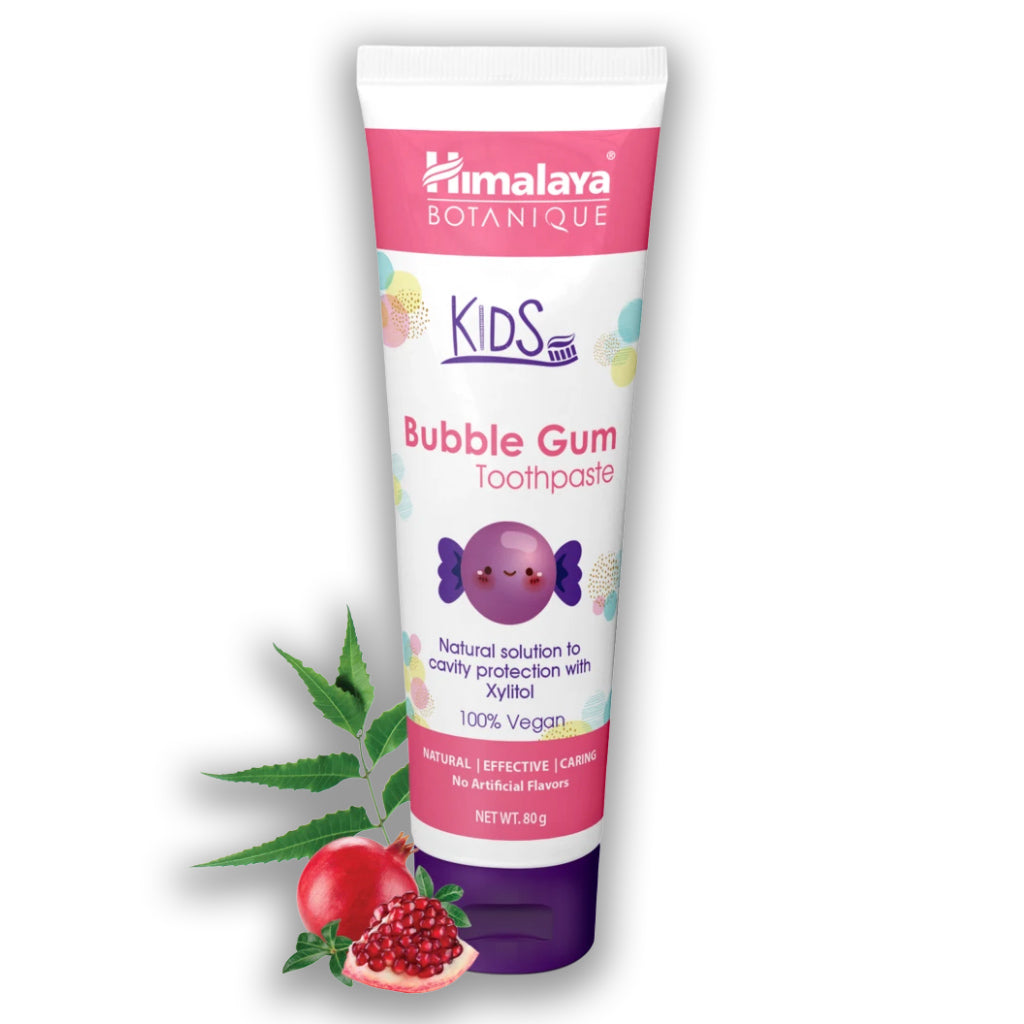 Himalaya Bubble Gum Kids 80ml Παιδική οδοντόκρεμα με γεύση τσίχλας