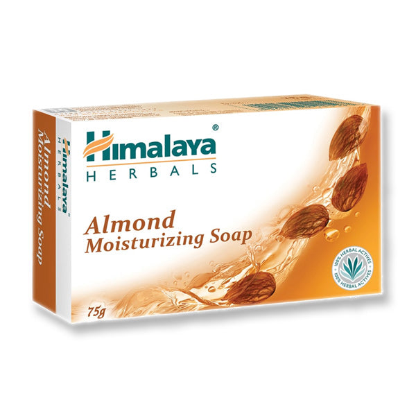 Himalaya Almond Moisturizing Soap 75gr. Απαλό καθαριστικό σαπούνι που ενυδατώνει και αναζωογονεί την επιδερμίδα