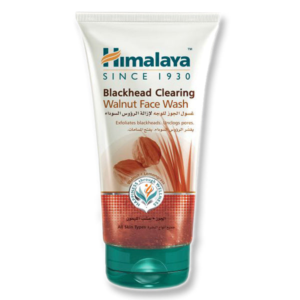 Himalaya Blackhead Clearing Walnut Face Wash Ζελέ με καρύδι για καθαρισμό μαύρων κηλίδων 150ml