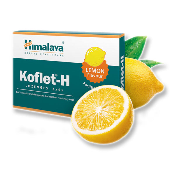Himalaya Koflet-H Lemon 12 Lozenges Καραμέλες για το βήχα