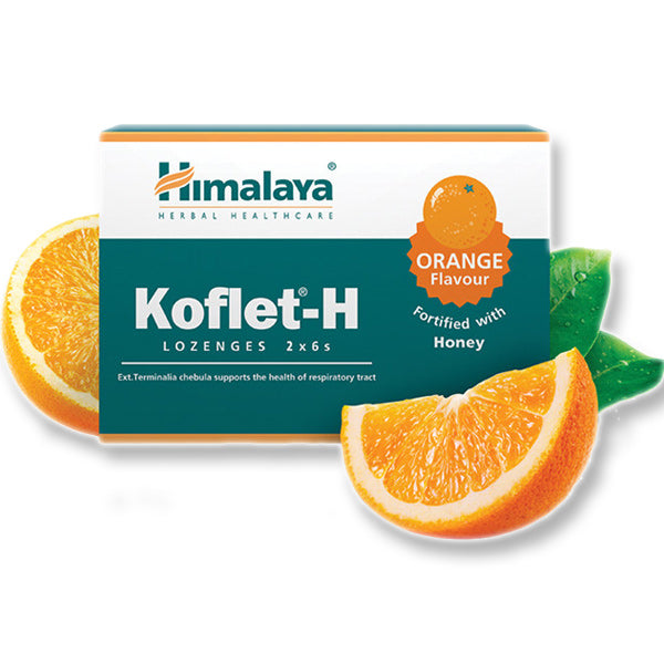 Himalaya Koflet-H Orange 12 Lozenges Καραμέλες  για το βήχα