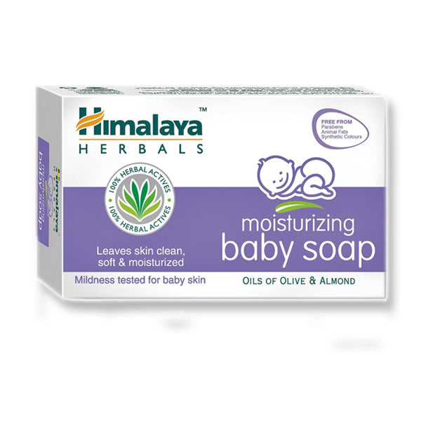 Himalaya Moisturizing Baby Soap 70gr. Ενυδατικό σαπούνι για την επιδερμίδα του μωρού. Με Ελαιόλαδο και Αμυγδαλέλαιο
