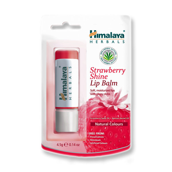 Himalaya Strawberry Shine Lip Balm 4,5gr Βάλσαμο Χειλιών Φράουλα
