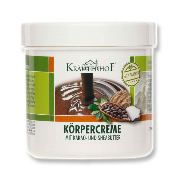 Kräuterhof Body cream with Cocoa butter and Shea Κρέμα σώματος με βούτυρο Κακάο και Καριτέ 250ml