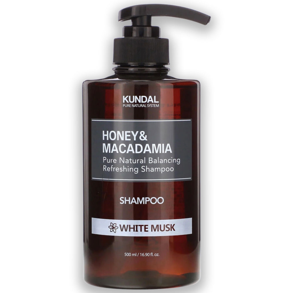 KUNDAL Honey & Macadamia Shampoo Φυσικό Σαμπουάν με άρωμα λευκού μόσχου 500ml
