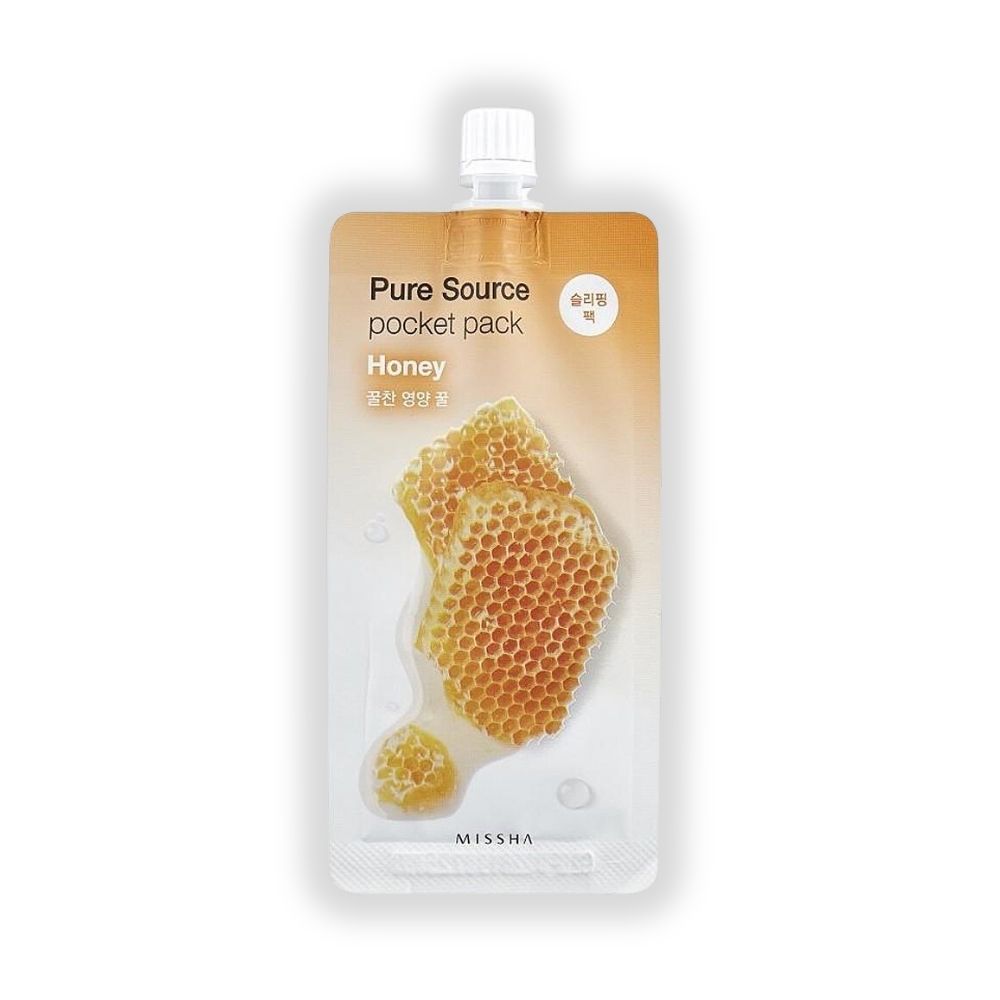 Missha Pure Source Pocket Pack Μέλι 10ml  Θρεπτική μάσκα νύχτας με μέλι