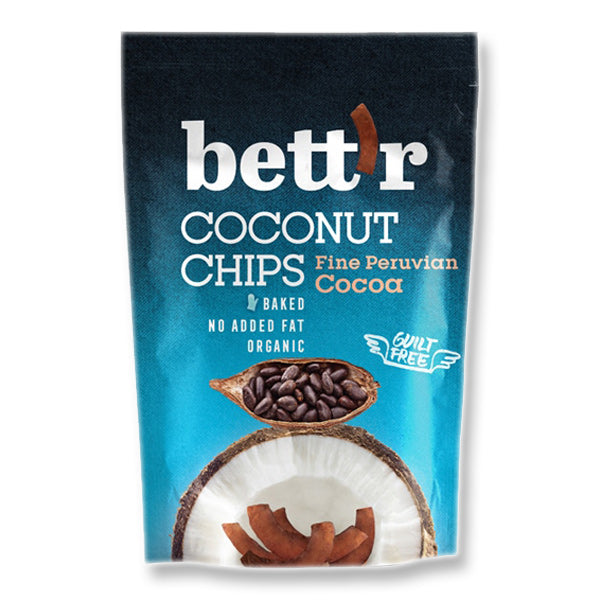 Bettr Coconut Chips with Peruvian Cocoa BIO Τσιπς καρύδας με κακάο 40/70gr