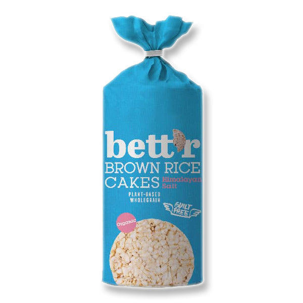 Bettr Brown Rice Cakes with Himalayan Salt BIO Ρυζογκοφρέτες απο ρύζι ολικής αλέσεως με αλάτι Ιμαλαΐων 120gr