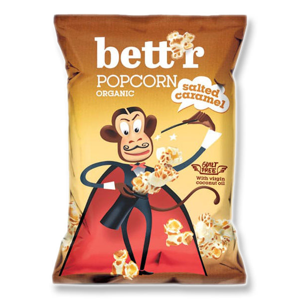 Bettr Popcorn with Salted Caramel BIO Ποπ κορν με αλατισμένη καραμέλα 60gr