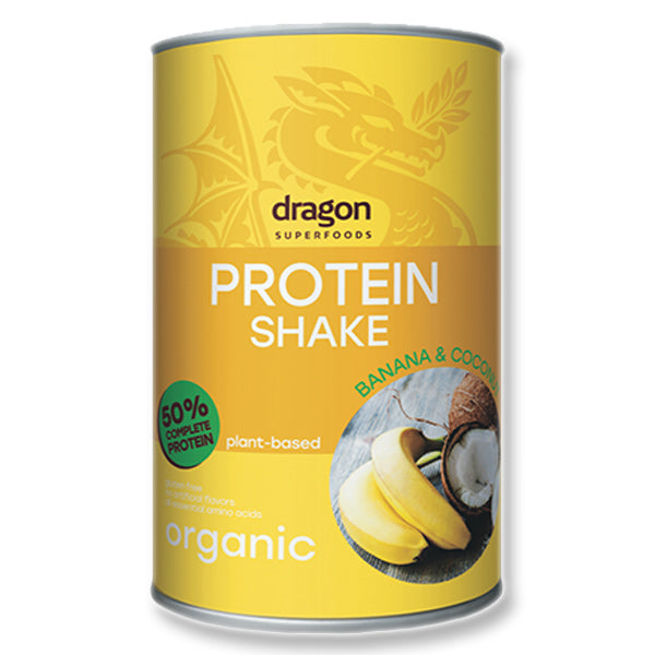Dragon Banana&Coconut Protein Shake 52% BIO Ρόφημα Πρωτεΐνης με Μπανάνα και Καρύδα με Ερυθριτόλη 450gr