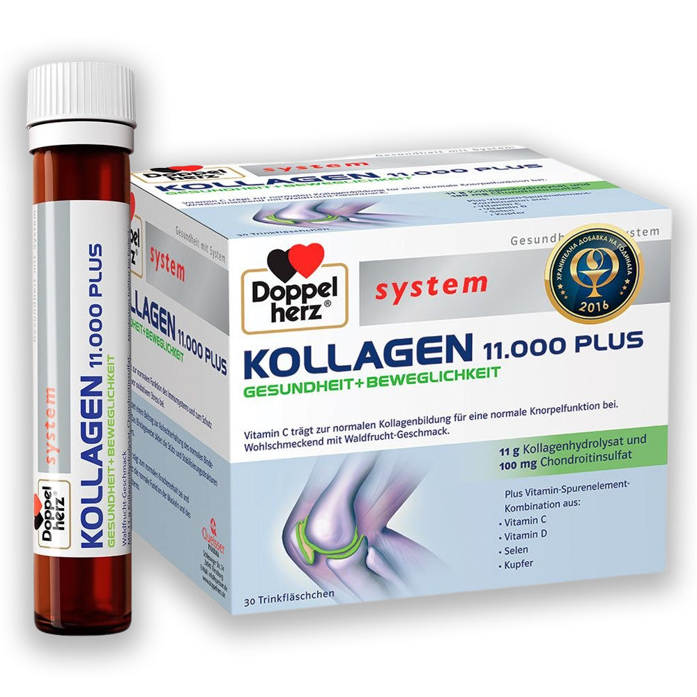 Doppelherz System Collagen Κολλαγόνο 11 000. 30 single doses