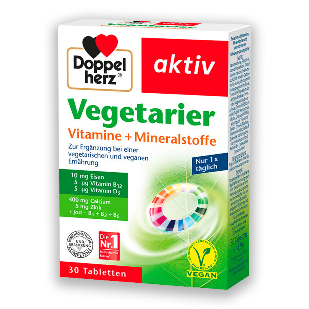 Doppelherz Aktiv Vegeterian Βιταμίνες & Μέταλλα για χορτοφάγους 30tabs