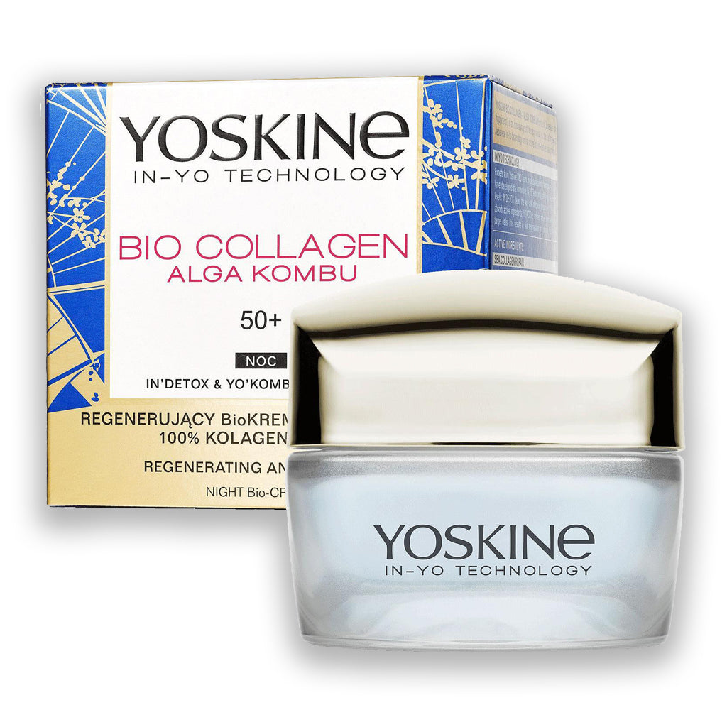 YOSKINE Bio Collagen Night Cream 50+ 50ml Αναπλαστική αντιρυτιδική βιοκρέμα νυκτός