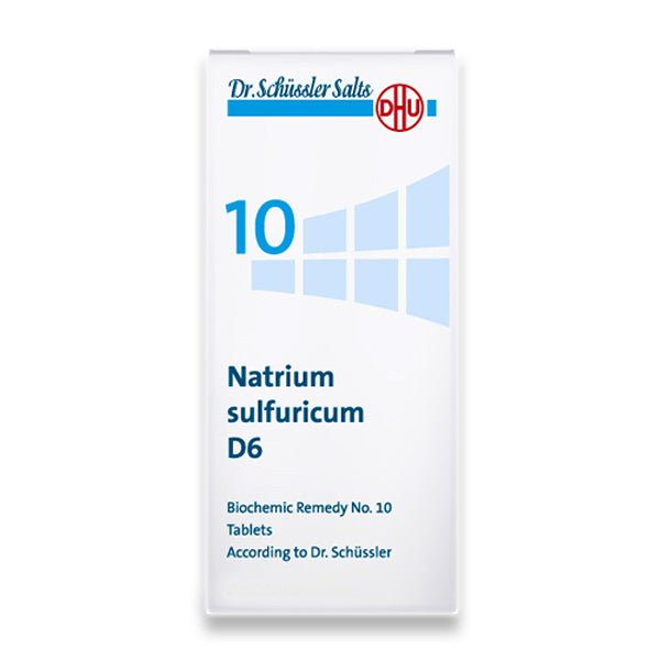 Dr. Schüssler Salt No. 10: Natrium sulfuricum D6 80tabs Το άλας του συστήματος αποβολής και αποτοξίνωσης