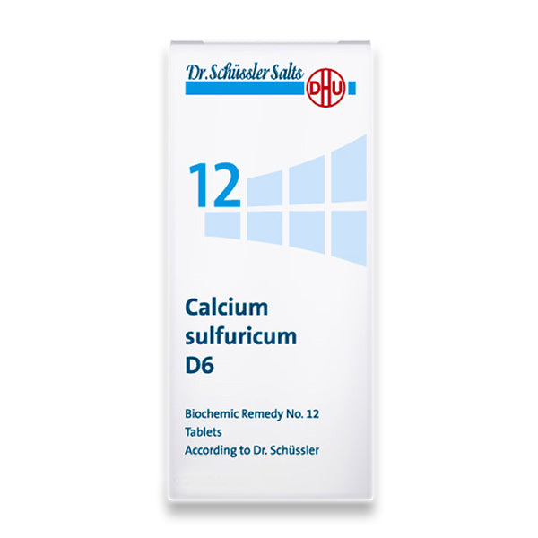 Dr. Schüssler Salt No. 12: Calcium sulfuricum D6 80tabs Το άλας για τις πυώδεις εκκρίσεις