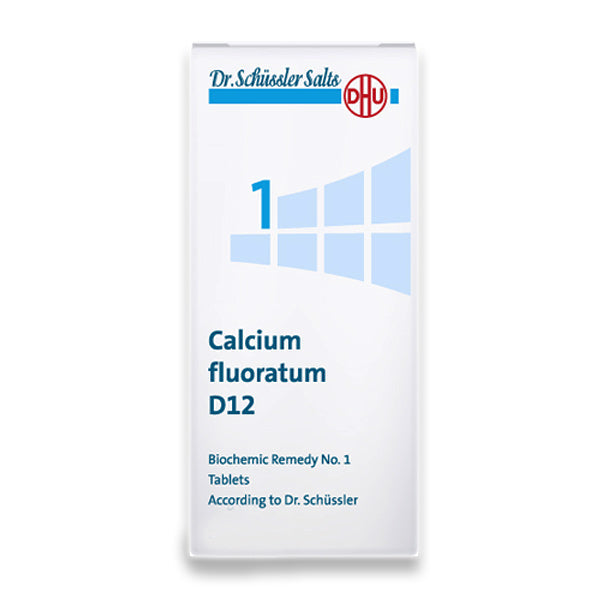 Dr. Schüssler Salt No. 1: Calcium fluoratum D12 80tabs Το άλας του ελαστικού ιστού, τους τένοντες, του σμάλτου, των δοντιών, των νυχιών και των οστών