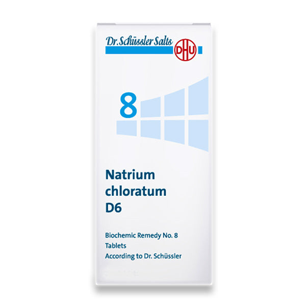 Dr. Schüssler Salt No. 8: Natrium chloratum D6 80tabs Το άλας της ισορροπίας των αλάτων και των υγρών