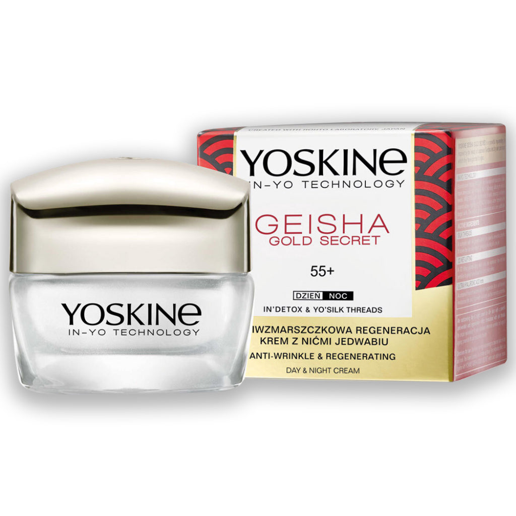 YOSKINE Geisha Anti-Wrinkle & Regenerating Day & Night Cream Αντιρυτιδική κρέμα με αναπλαστική δράση 55+ 50ml